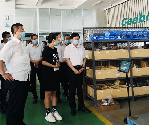 市委书记邢国辉就稳就业、保居民就业工作到我公司调研检查